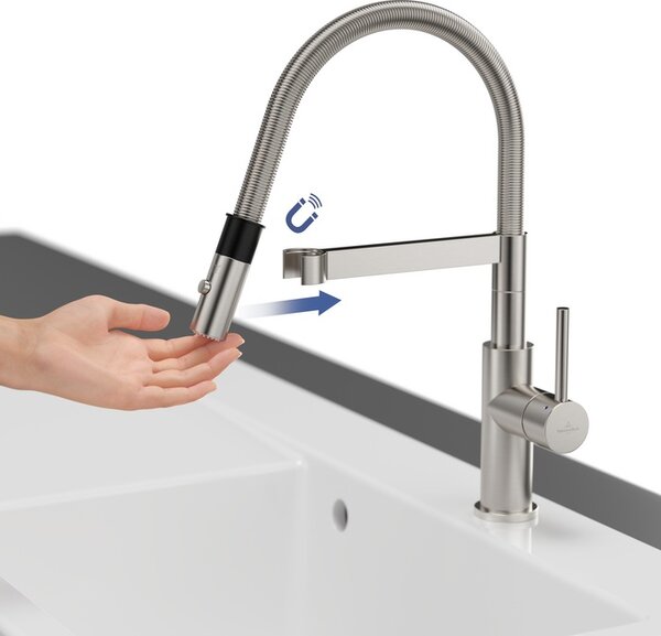 Villeroy & Boch Steel Expert Compact kuchyňská baterie stojící ušlechtilá ocel 927300LC