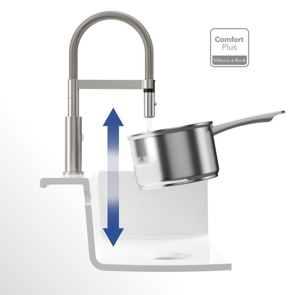 Villeroy & Boch Steel Expert Compact kuchyňská baterie stojící ušlechtilá ocel 927300LC