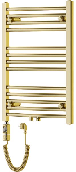 Mexen Ares, elektrické topné těleso 700 x 500 mm, 300 W, zlatá lesklá, W102-0700-500-2300-50