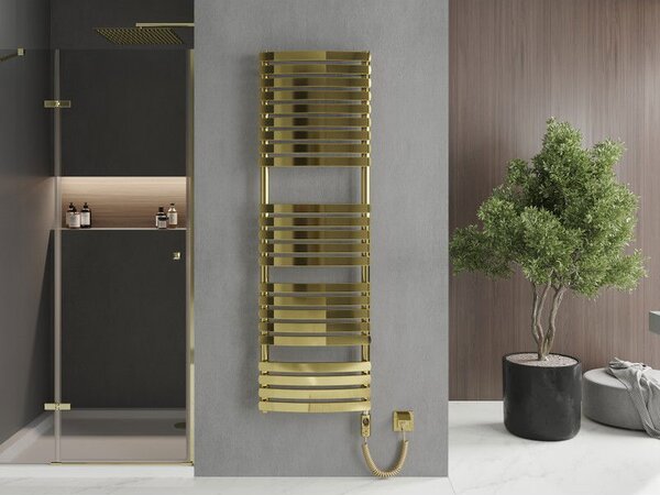 Mexen Bachus, elektrické topné těleso 1600 x 500 mm, 900 W, zlatá lesklá, W109-1600-500-2900-50