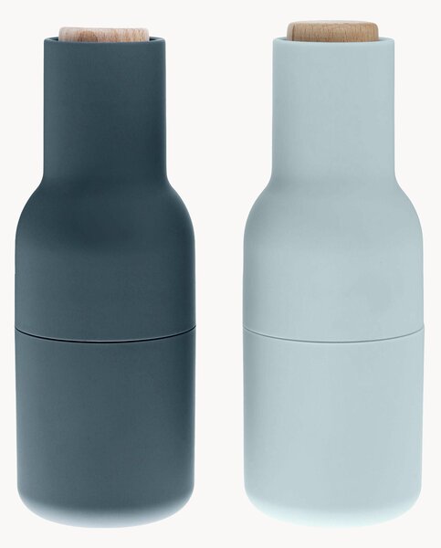 Sada mlýnků na'sůl a pepř s víčky z bukového dřeva Bottle Grinder, 2 díly