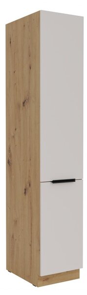 Potravinová skříň NICOLLA - šířka 40 cm, kašmír / dub artisan