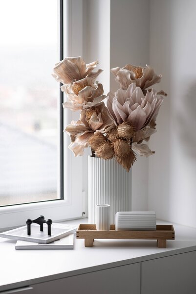 Lene Bjerre Umělá květina Happia Thistle - Joy Linen LB190