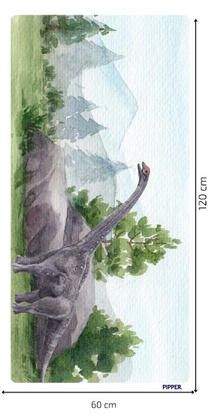 PIPPER. Samolepící textilní tapeta "Dinosaurus"