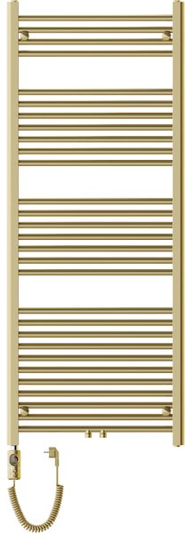 Mexen Mars, elektrické topné těleso 1500 x 600 mm, 600 W, zlatá lesklá, W110-1500-600-2600-50