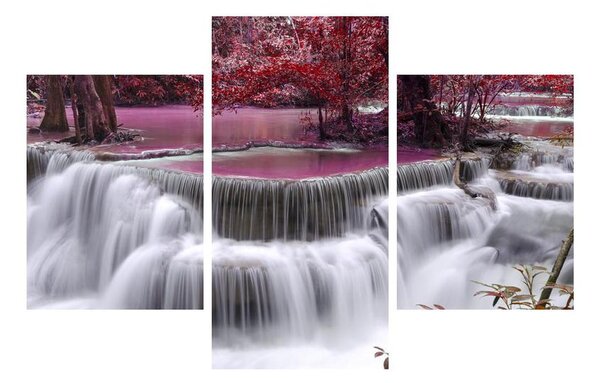 Obraz podzimních vodopádů (90x60 cm)