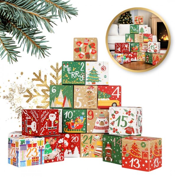Adventní kalendář BOXMAS DIY, 24 krabiček