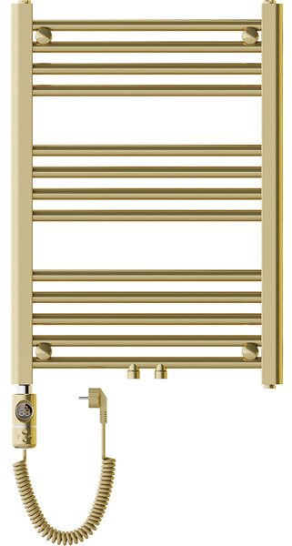 Mexen Mars, elektrické topné těleso 700 x 500 mm, 300 W, zlatá lesklá, W110-0700-500-2300-50