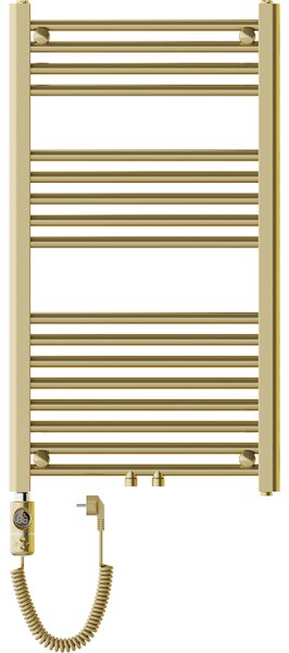 Mexen Mars, elektrické topné těleso 900 x 500 mm, 300 W, zlatá lesklá, W110-0900-500-2300-50