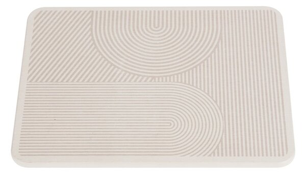 Béžová z křemeliny odkapávací podložka na nádobí 40x30 cm Damon – Wenko