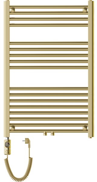Mexen Mars, elektrické topné těleso 900 x 600 mm, 300 W, zlatá lesklá, W110-0900-600-2300-50