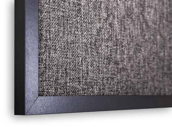 Tabule COMBI černá magnetická a textilní tabule 60x40 cm v dřevěném lakovaném rámu, TMK64_0004