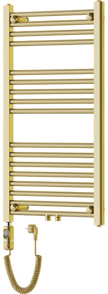 Mexen Mars, elektrické topné těleso 900 x 500 mm, 300 W, zlatá lesklá, W110-0900-500-2300-50