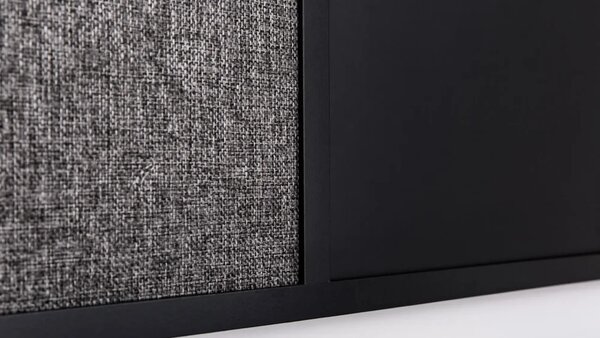 Tabule COMBI černá magnetická a textilní tabule 60x40 cm v dřevěném lakovaném rámu, TMK64_0004