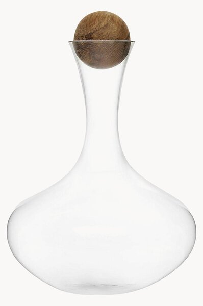 Ručně foukaná karafa's dřevěným víčkem Eden