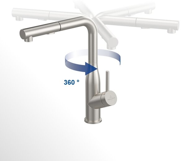 Villeroy & Boch Subway Style kuchyňská baterie stojící ušlechtilá ocel 928500LC