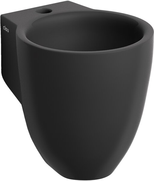 Clou Flush umyvadlo 31.5x27 cm kulatý klasický černá matný CL/03.12060