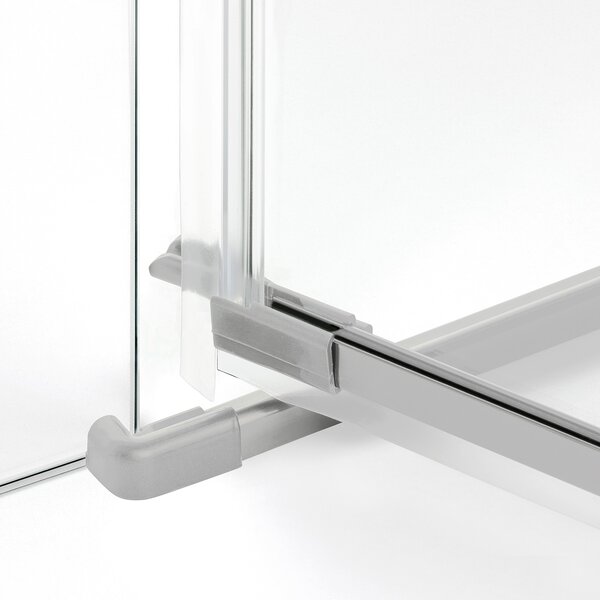 New Trendy Avexa Nickel Brushed sprchový kout 90x90 cm čtvercový nikl kartáčovaný/průhledné sklo EXK-8509