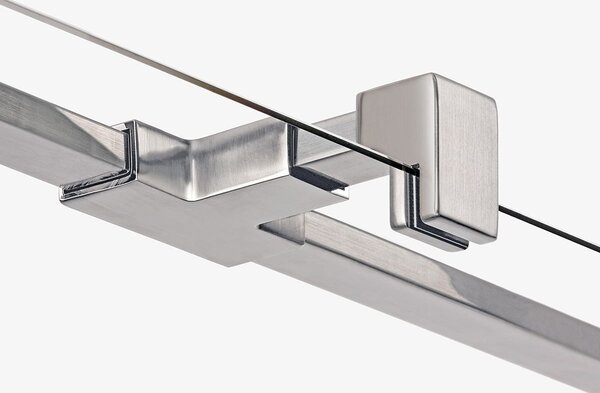 New Trendy Avexa Nickel Brushed sprchový kout 90x90 cm čtvercový nikl kartáčovaný/průhledné sklo EXK-8509