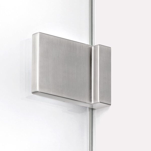 New Trendy Avexa Nickel Brushed sprchový kout 90x90 cm čtvercový nikl kartáčovaný/průhledné sklo EXK-8509