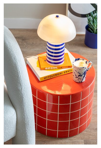 Leitmotiv Stolní designová kovová lampa 2397BL, modrá