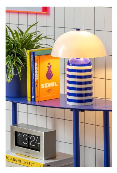 Leitmotiv Stolní designová kovová lampa 2397BL, modrá