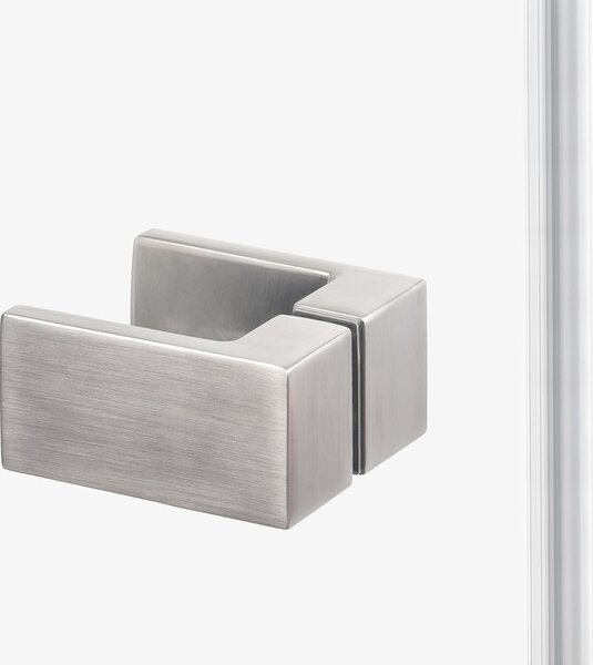 New Trendy Avexa Nickel Brushed sprchový kout 90x90 cm čtvercový nikl kartáčovaný/průhledné sklo EXK-8509