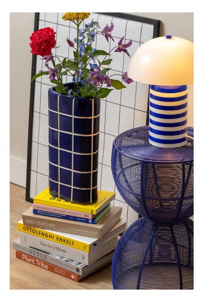 Leitmotiv Stolní designová kovová lampa 2397BL, modrá