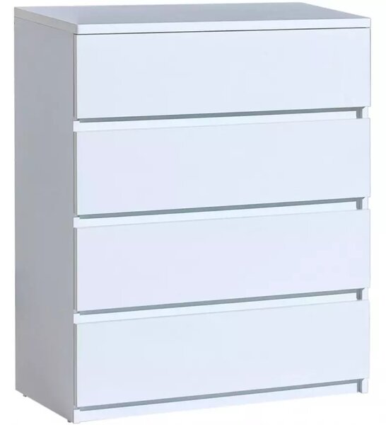 Šuplíková komoda CARYM - bílá