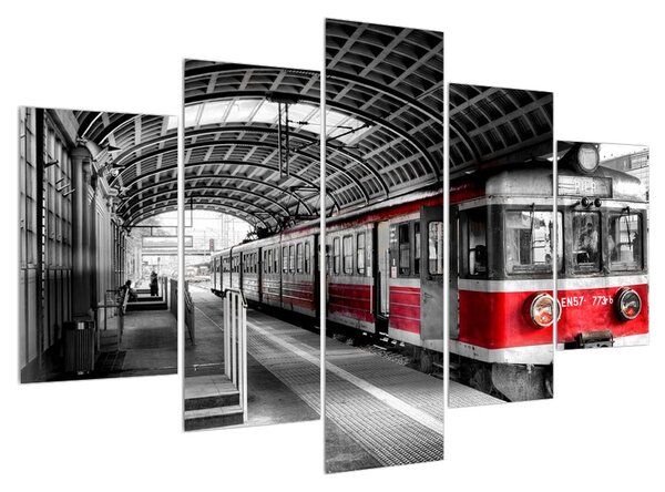 Obraz historického vlaku (150x105 cm)