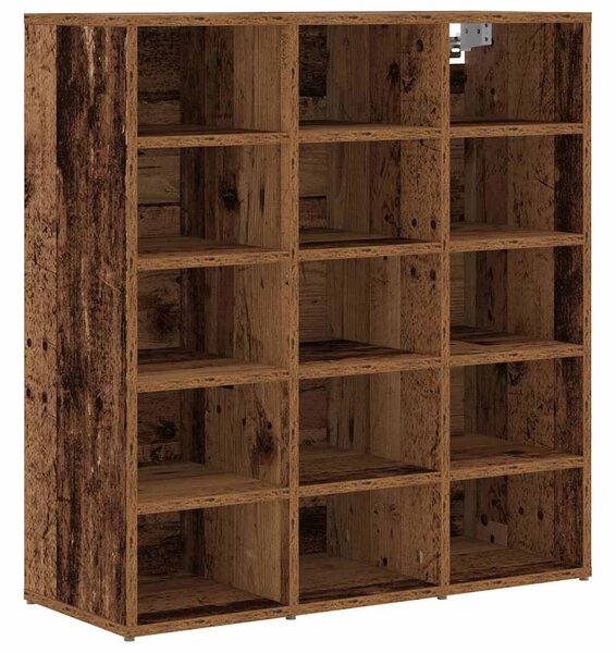 Skříň na obuv 77,5 x 30 x 83,5 cm Kompozitní dřevo Staré dřevo