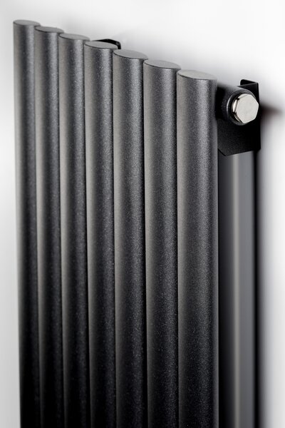 Luxrad Ring dekorativní radiátor 160x41 cm podłączenie spodní černá RIN1600410S040ZDC