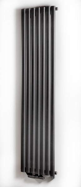 Luxrad Ring dekorativní radiátor 160x41 cm podłączenie spodní černá RIN1600410S040ZDC