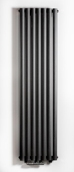 Luxrad Ring dekorativní radiátor 160x41 cm podłączenie spodní černá RIN1600410S040ZDC