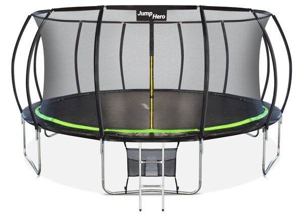 Prémiová zahradní trampolína s vnitřní sítí 488cm Jump Hero 16FT