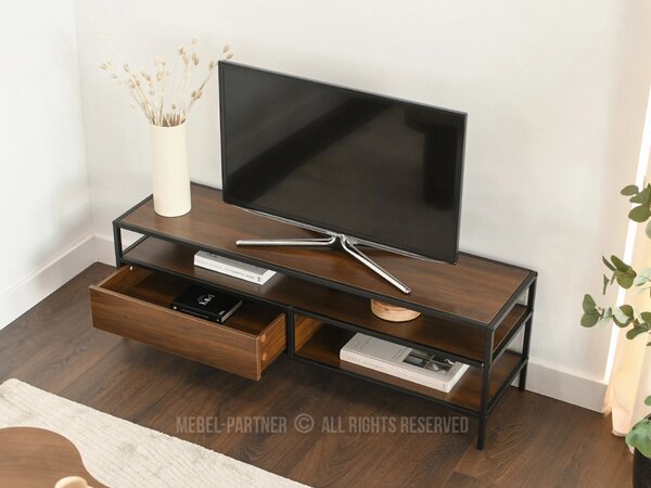 Televizní stolek MAIRA - ořech / černý