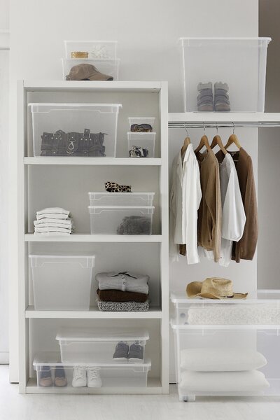 BOX S VÍKEM 29 l Rotho - Stohovatelné boxy
