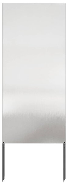 Soukromí na zahradě Řezací Stříbrná 50 x 140 cm Nerezová ocel