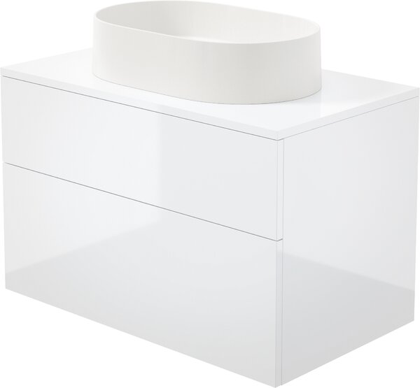 Deante Prizma umyvadlo se skříňkou a deskou 80 cm bílá SD6B8SAU6S