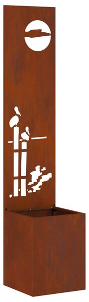 Soukromí na zahradě Rezavá 32 x 150 cm Povětrnostně odolná ocel