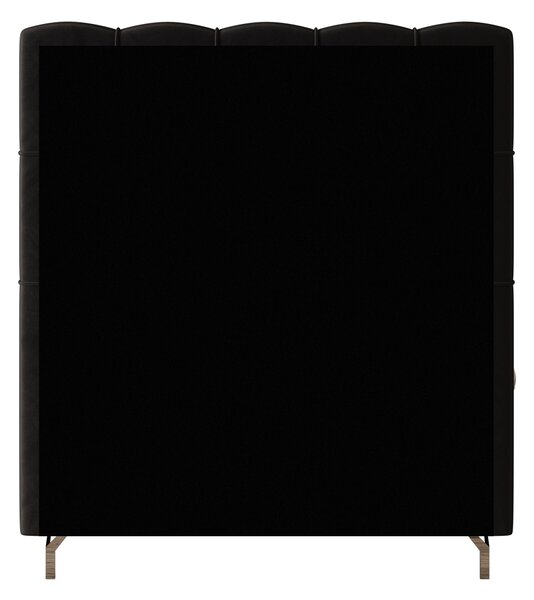 Čalouněná boxspringová postel 120x200 ADRIA 2 - tmavě šedá
