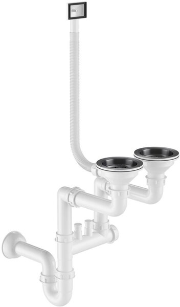 Ruvetti Linar dřez s dávkovačem 78x45 cm grafit 5002L_PVD_GRF260_W