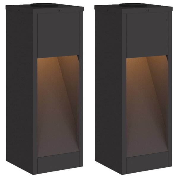 Solární LED osvětlení cesty 2 pcs Teplá bílá 18 x 18 x 50 cm