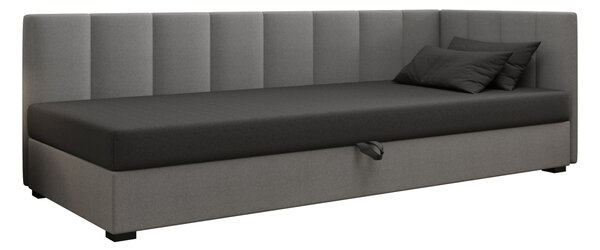 Jednolůžková postel 90x195 MANKA PLUS 1 - šedá / světle šedá