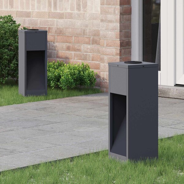 Solární LED osvětlení cesty 2 pcs Teplá bílá 18 x 18 x 50 cm