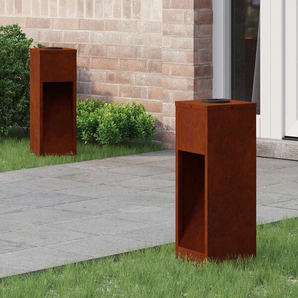 Solární LED osvětlení cesty 2 pcs Teplá bílá 18 x 18 x 50 cm