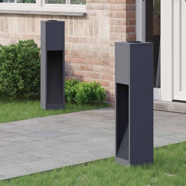 Solární LED osvětlení cesty 2 pcs Teplá bílá 18 x 18 x 80 cm