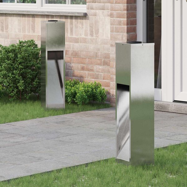 Solární LED osvětlení cesty 2 pcs Teplá bílá 18 x 18 x 80 cm