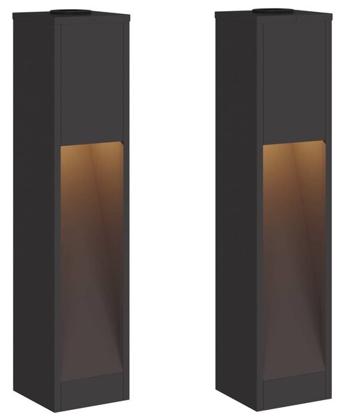 Solární LED osvětlení cesty 2 pcs Teplá bílá 18 x 18 x 80 cm