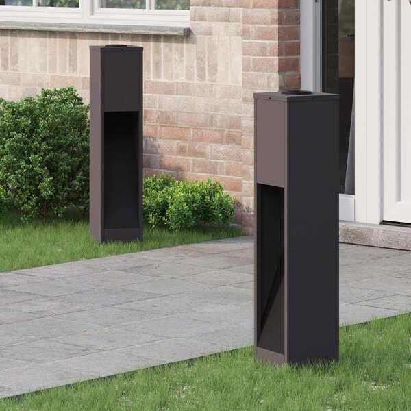 Solární LED osvětlení cesty 2 pcs Teplá bílá 18 x 18 x 80 cm
